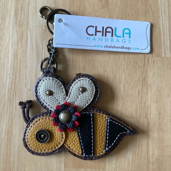Chala Bee Key & Card Holder - Yellow, Black, White - Picture 2 of 5